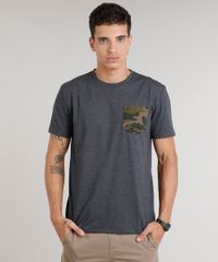 Camiseta-Masculina-com-Bolso-Estampado-Camuflado-Manga-Curta-Gola-Careca-Cinza-Mescla-Escuro-9293675-Cinza_Mescla_Escuro_1
