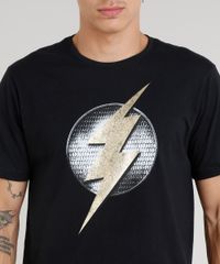 Camiseta-Masculina-The-Flash-Manga-Curta-Gola-Careca-Preta-9317594-Preto_4