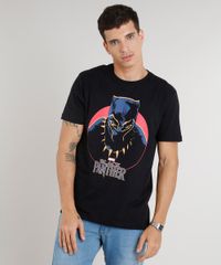 Camiseta-Masculina-Pantera-Negra-Manga-Curta-Gola-Careca-Preta-9303776-Preto_1
