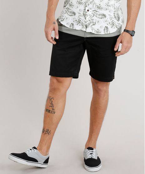Bermuda-Masculina-Bicolor-com-Cordao-e-Bolsos-Preta-9268970-Preto_1