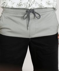 Bermuda-Masculina-Bicolor-com-Cordao-e-Bolsos-Preta-9268970-Preto_4