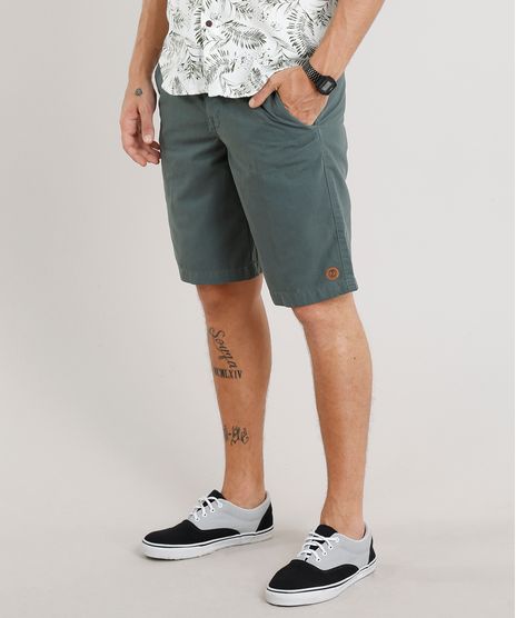 Bermuda-Masculina-com-Cordao-e-Bolsos-Verde-Escuro-9292945-Verde_Escuro_1