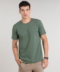 Camiseta-Masculina-Basica-Listrada-Manga-Curta-Gola-Careca--Verde-Escuro-8551673-Verde_Escuro_1