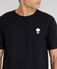 Camiseta-Masculina-com-Bordado-de-ET-Manga-Curta-Gola-Careca-Preta-9286213-Preto_4