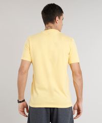 Camiseta-Masculina-com-Bordado-Manga-Curta-Gola-Careca-Amarela-9286913-Amarelo_2