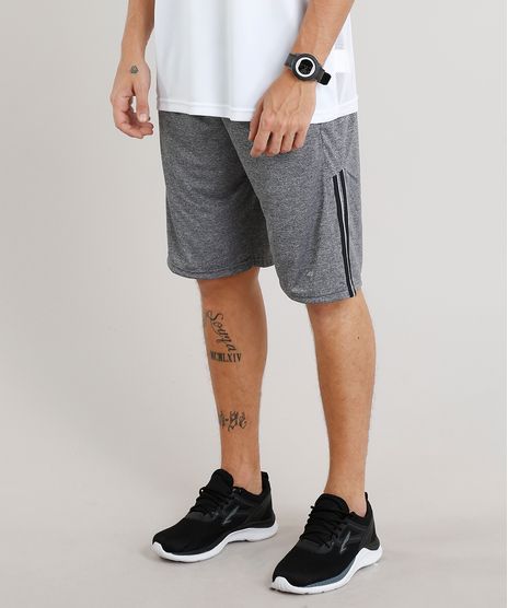 Bermuda-Masculina-Esportiva-de-Treino-Ace-com-Listras-Laterais-Cinza-Mescla-8525016-Cinza_Mescla_1