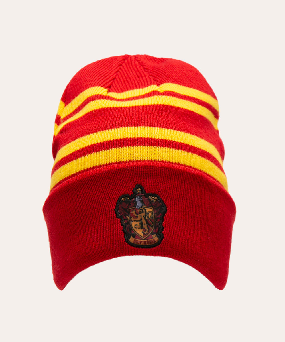touca listrada harry potter vermelha