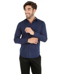 Camisa-Slim-com-Mini-Print-Azul-Marinho-7976485-Azul_Marinho_1