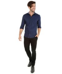 Camisa-Slim-com-Mini-Print-Azul-Marinho-7976485-Azul_Marinho_3