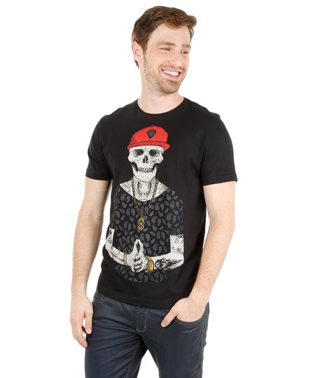 Camiseta-com-Estampa-de-Esqueleto-Preta-8171755-Preto_1 Camiseta-com-Estampa-de-Esqueleto-Preta-8171755-Preto_1