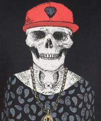 Camiseta-com-Estampa-de-Esqueleto-Preta-8170505-Preto_4