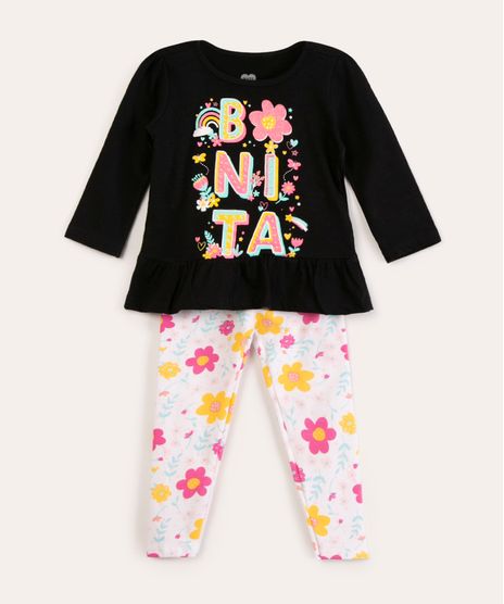 conjunto-infantil-de-algodao-floral-preto-1024261-Preto_1