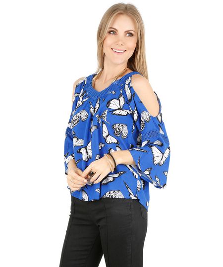 Blusa-Open-Shoulder-Estampada-de-Borboletas-Azul-Claro-8070674-Azul_Claro_1