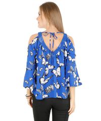 Blusa-Open-Shoulder-Estampada-de-Borboletas-Azul-Claro-8070674-Azul_Claro_2