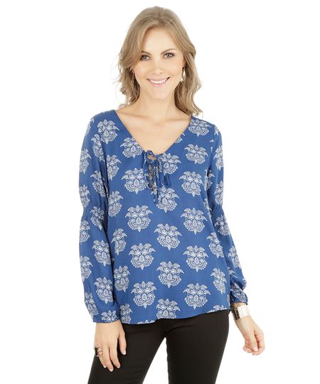 Bata-Estampada-de-Arabesco-Azul-Escuro-8053600-Azul_Escuro_1 Bata-Estampada-de-Arabesco-Azul-Escuro-8053600-Azul_Escuro_1