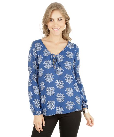 Bata-Estampada-de-Arabesco-Azul-Escuro-8053600-Azul_Escuro_1