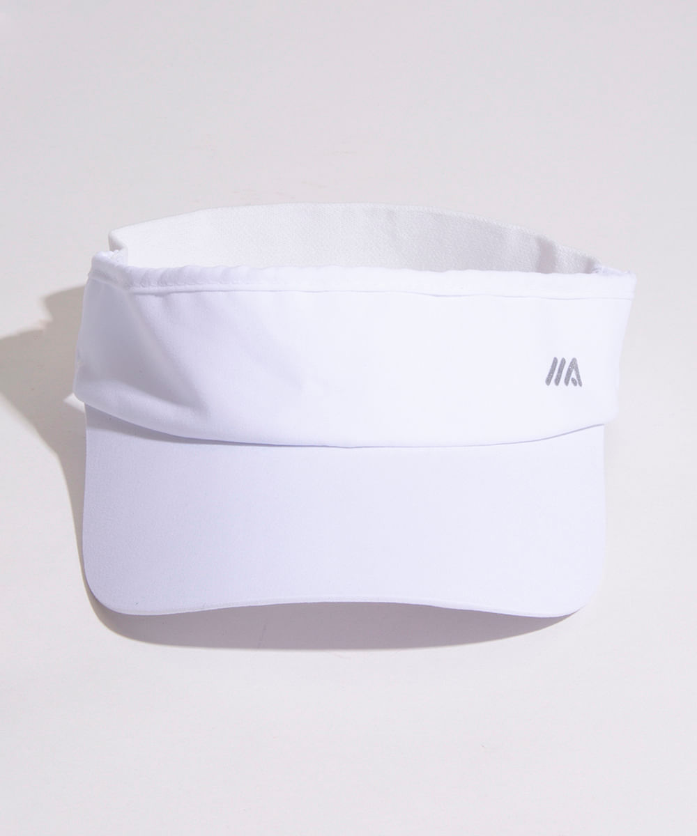 viseira básica com proteção uv50+ esportiva ace branco