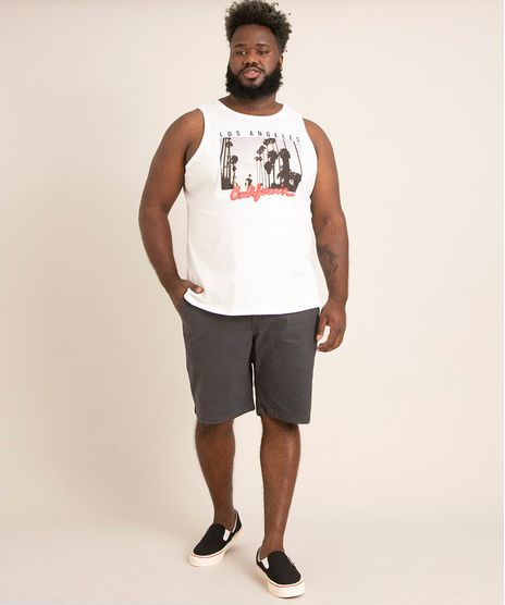 Bermuda-de-Sarja-Masculina-Plus-Size-Reta-Chino-chumbo-9961867-Chumbo_1