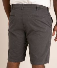 Bermuda-de-Sarja-Masculina-Plus-Size-Reta-Chino-chumbo-9961867-Chumbo_3