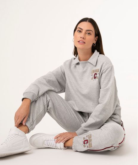 nike mini swoosh oversized cropped zip through moletom com capuz in oatmeal