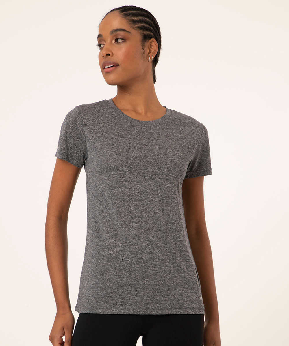 blusa esportiva ace manga curta cinza
