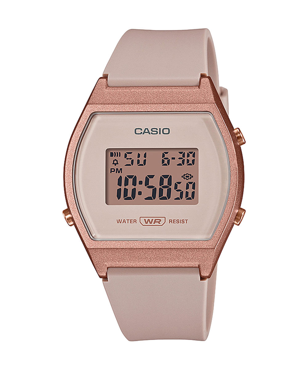 Relógio feminino Casio digital rosê