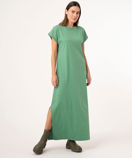vestido-de-algodao-basico-com-fenda-longo-manga-curta-verde-folha-9986439-Verde_Folha_1