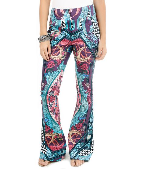 Calca-Flare-Adriana-Barra-Arabescos-Azul-Claro-8098139-Azul_Claro_1
