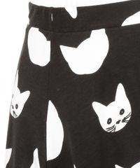 Saia-Evase-Estampada-de-Gatos-Preta-8214732-Preto_4