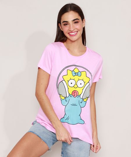 Camiseta-Maggie-Simpson-Manga-Curta-Decote-Redondo-Rosa-9988133-Rosa_1 Camiseta-Maggie-Simpson-Manga-Curta-Decote-Redondo-Rosa-9988133-Rosa_1