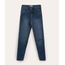 Calça Skinny Jeans Teen com Rasgos Azul Médio