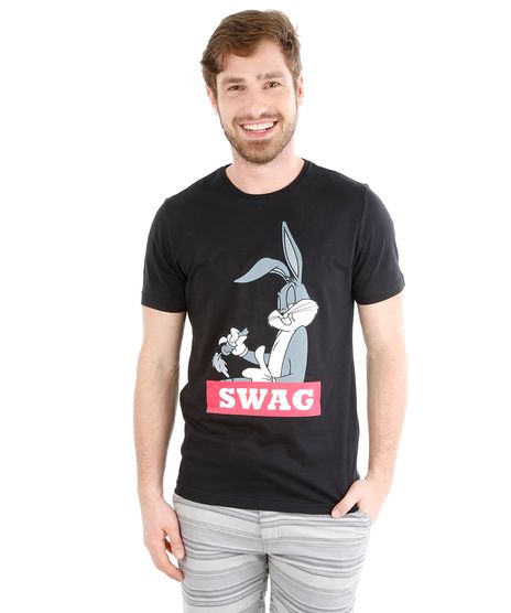 Camiseta-com-Estampa-Pernalonga-Preta-8167988-Preto_1