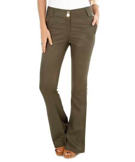 Calca-Flare-com-Linho-Verde-Militar-8043433-Verde_Militar_1