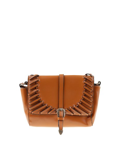 Bolsa-Transversal-com-Fivela-Texturizada-Marrom-Claro-8045592-Marrom_Claro_1