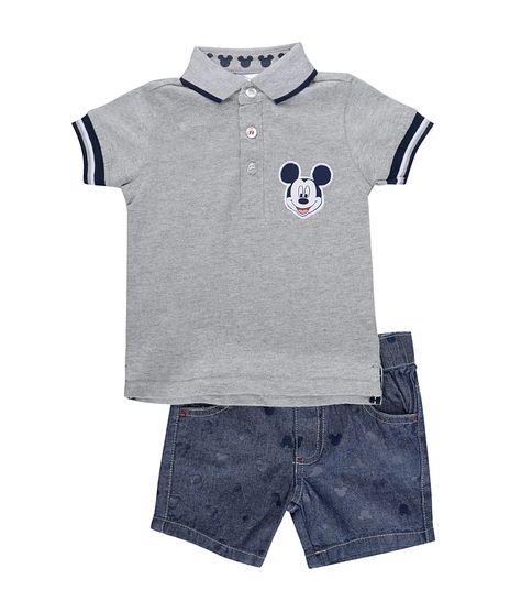 Conjunto-de-Polo---Bermuda-Jeans-Mickey-Cinza-Mescla-8015983-Cinza_Mescla_1