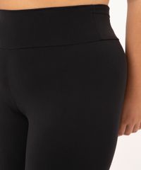 Calça Plus Size Legging Básica Ace Preta detalhe cintura