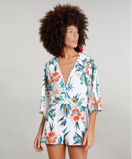 Macaquinho-Feminino-Dress-To-Estampado-Floral-com-Protecao-UV50--Branco-9242182-Branco_1