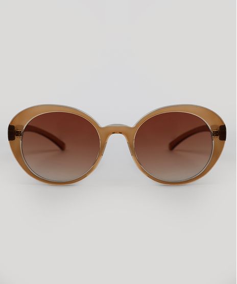 Oculos-de-Sol-Redondo-Feminino-Oneself-Marrom-9341000-Marrom_1