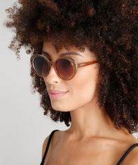Oculos-de-Sol-Redondo-Feminino-Oneself-Marrom-9341000-Marrom_2