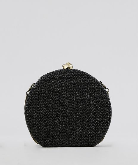 Bolsa-Redonda-Feminina-de-Palha-com-Alca-de-Metal-Preta-9250590-Preto_1