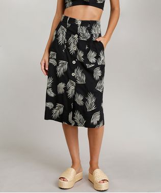 Saia-Midi-Feminina-Dress-To-Linho-Bordado-de-Ramos-Preta-9226556-Preto_1