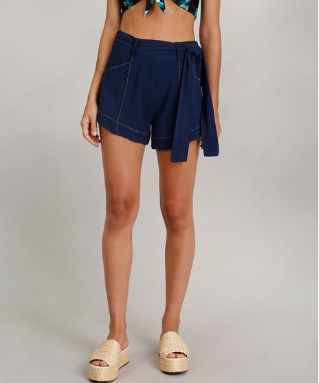 Short-Feminino-Dress-To-Linho-com-Faixa-de-Amarrar-Azul-Marinho-9226552-Azul_Marinho_1