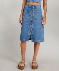 Saia-Jeans-Feminina-Midi-Dress-To-com-Fenda-Azul-Medio-9269777-Azul_Medio_1