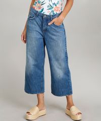 Calca-Jeans-Pantacourt-Feminina-Dress-To-com-Puido-na-Barra-Azul-Medio-9269774-Azul_Medio_1
