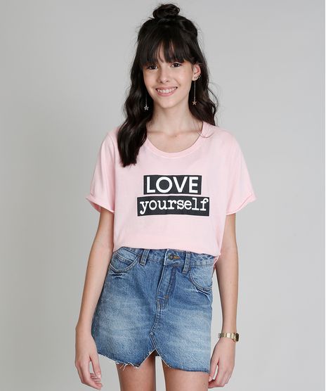 Blusa-Infantil-Cropped-Ampla-Love-Dress--Love-Yourself--Manga-Curta-Decote-Redondo-Rosa-Claro-9283506-Rosa_Claro_1