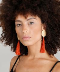 Brinco-Feminino-Dress-To-de-Palha-com-Tassel-Laranja-9280609-Laranja_2