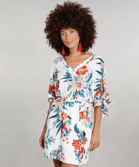 Vestido-Feminino-Curto-Amplo-Dress-to-Estampado-Floral-com-Faixa-Manga-Curta-Decote-V-Branco-9237740-Branco_1