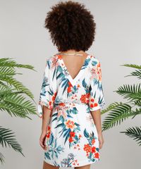 Vestido-Feminino-Curto-Amplo-Dress-to-Estampado-Floral-com-Faixa-Manga-Curta-Decote-V-Branco-9237740-Branco_3