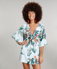 Saida-de-Praia-Dress-To-Estampada-de-Caju-com-No-Manga-Curta-Decote-V-com-Protecao-UV50--Verde-Claro-9242198-Verde_Claro_1