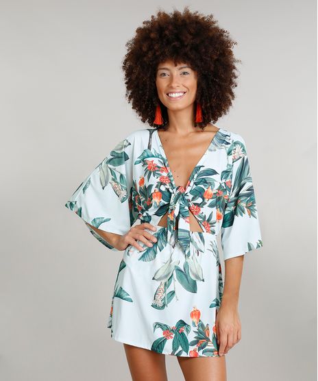 Saida-de-Praia-Dress-To-Estampada-de-Caju-com-No-Manga-Curta-Decote-V-com-Protecao-UV50--Verde-Claro-9242198-Verde_Claro_1
